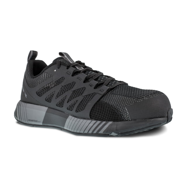 Reebok Fusion Flexweave Athletic Work Shoe - Men's Wide Black/Grey 9.5