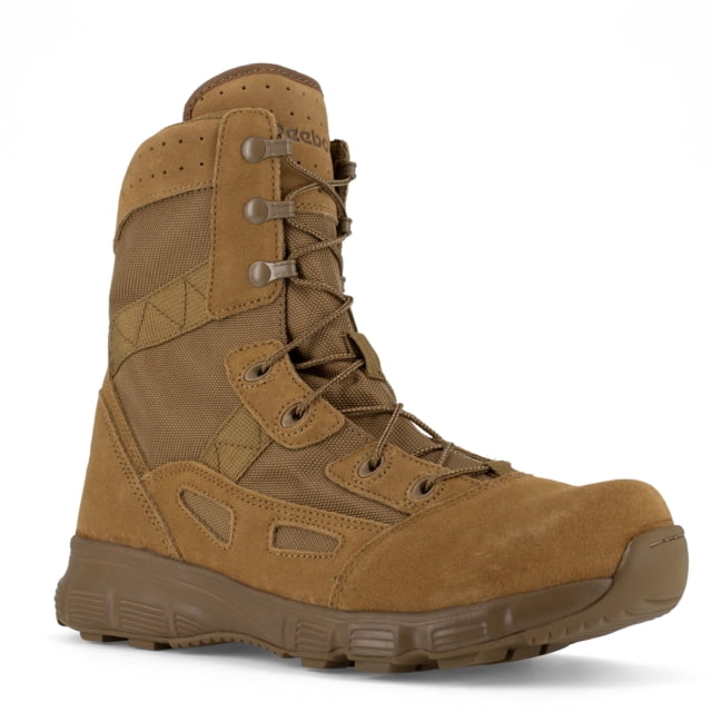 Reebok Hyper Velocity 8 Inch Boot - Women's Leather Coyote Brown 11 W