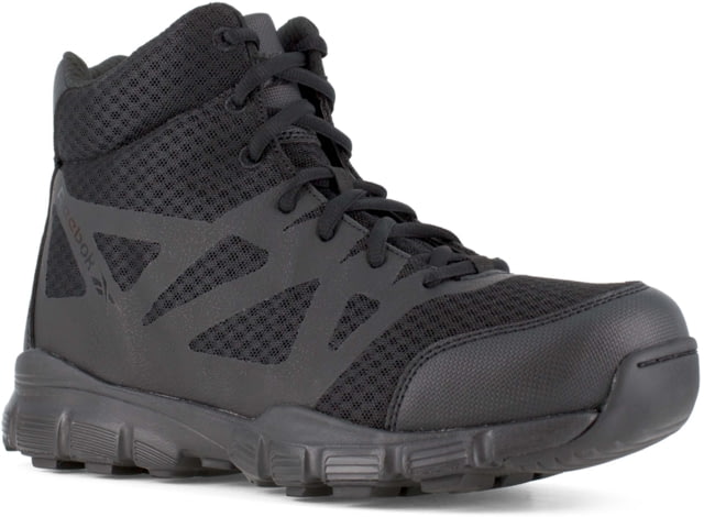 Reebok Dauntless Ultra-Light Seamless 5in Athletic Hiker Boots w/ Side-Zip - Men's Black 11 Wide