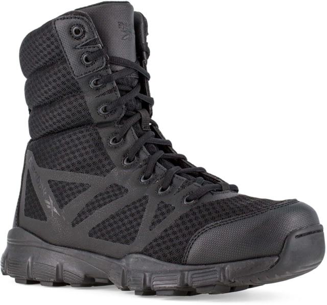 Reebok Dauntless Ultra-Light Seamless 8in Athletic Hiker Boots w/ Side-Zip - Men's Black 10 Medium