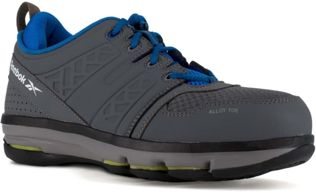 Reebok DMX Flex Work Athletic Oxford Shoes - Men's Gray/Blue 8.5 Medium