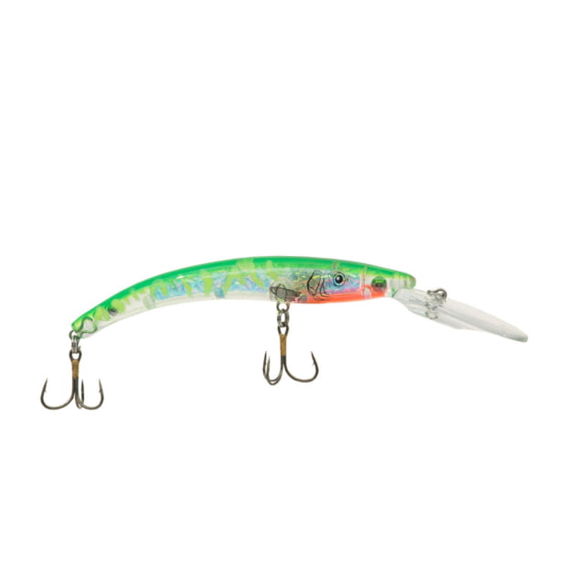 Reef Runner Deep Diver 800 Rattling Minnow 28ft Diving Depth 6 3/16in 5/8oz Floating Green Flash