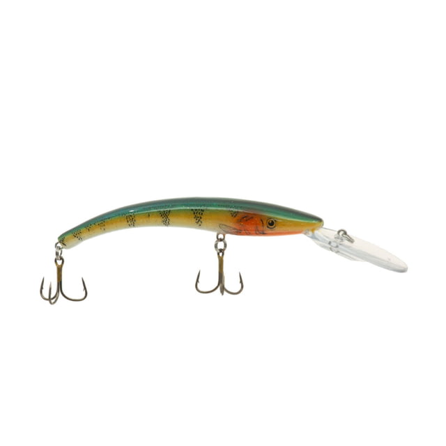 Reef Runner Deep Diver 800 Rattling Minnow 28ft Diving Depth 6 3/16in 5/8oz Floating Green Perch