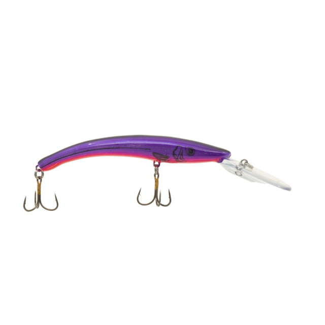 Reef Runner Deep Diver 800 Rattling Minnow 28ft Diving Depth 6 3/16in 5/8oz Floating Purple Demon