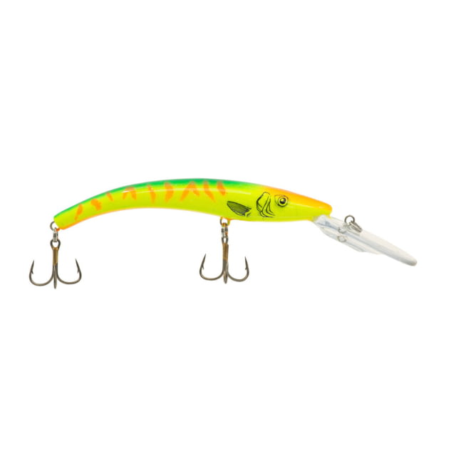 Reef Runner Deep Diver 800 Rattling Minnow 28ft Diving Depth 6 3/16in 5/8oz Floating Red Hot Tiger