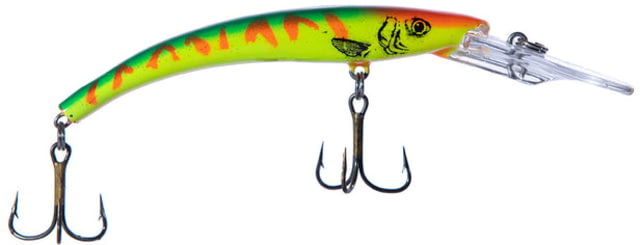 Reef Runner Deep Little Ripper 600 Minnow 21ft Diving Depth 4 9/16in 1/4oz Floating Red Hot Tiger