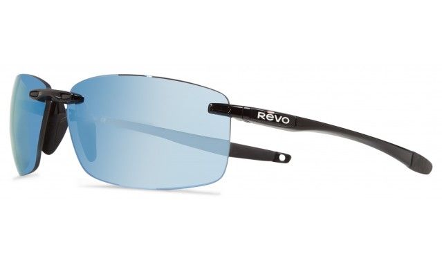 Revo Descend N Sunglasses Black Frame Blue Water Lens Medium RE 4059 01 BL