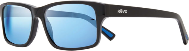 Revo Finley Eco-Friendly Sunglasses Black Frame Blue Water Lens Medium RE 1112 01 BL