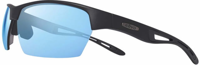 Revo Jett Sunglasses - Men's Matte Black Frame Blue Water Photo Lens Large RE 1167 01 BLP