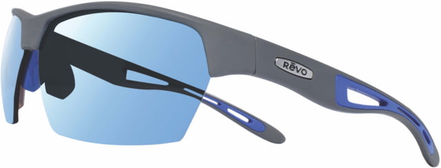 Revo Jett Sunglasses - Men's Matte Grey Frame Blue Water Lens Large RE 1167 00 BL