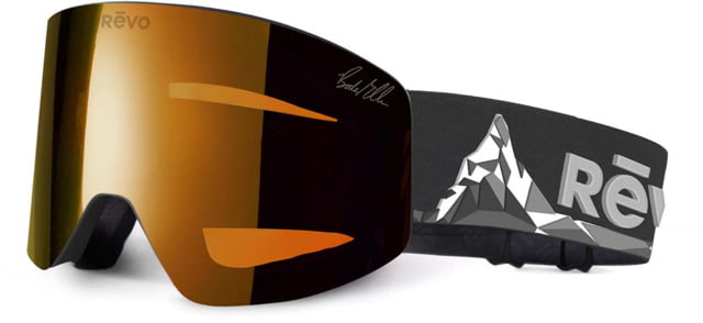 Revo No. 6 Solstice Bode Miller Sunglasses Matte Black Frame Solar Orange Photo Lens Large RG 7033 01 POG