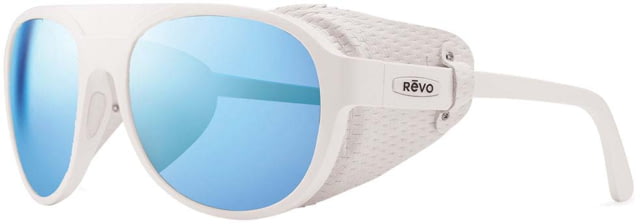 Revo Traverse Sunglasses White Frame Blue Water Lens Medium RE 1036 09 BL