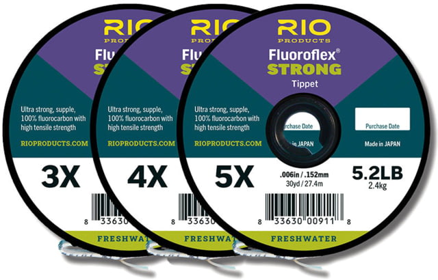 RIO Products Fluoroflex Strong Tippet 3-Pack 3X-5X