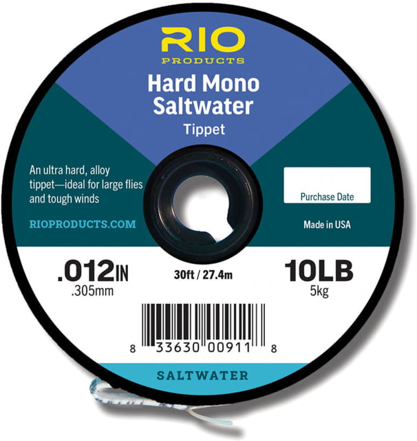RIO Products Hard Mono Saltwater Tippet 8lb 30yd