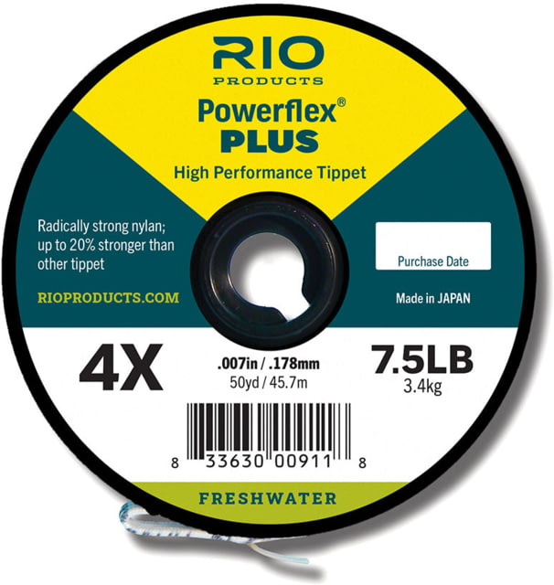 RIO Products Powerflex Plus 3X Tippet 50yd