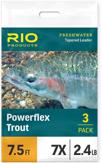 RIO Products Powerflex Trout Leader 12ft 5X 3 Pack