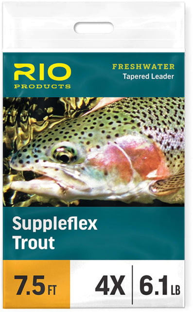 RIO Products Suppleflex Tapered Leader 7.5ft 4X