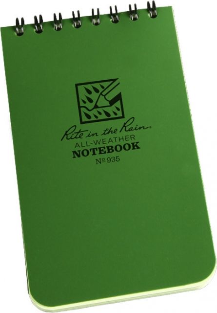 Rite In The Rain 3X5 Notebook - Green 3 X 5
