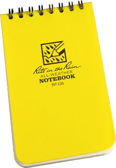 Rite In The Rain 3X5 Notebook - Yellow 3 X 5