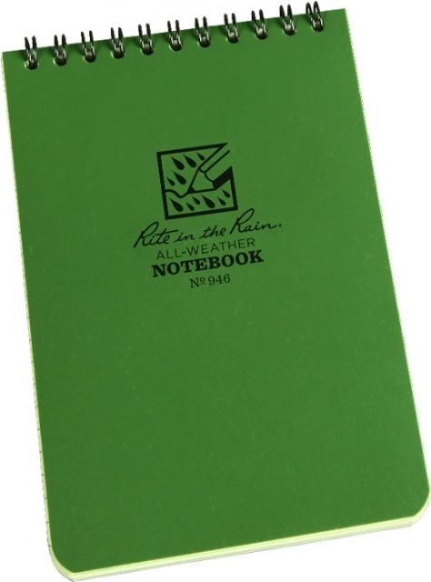 Rite In The Rain 4X6 Notebook - Green 4 X 6