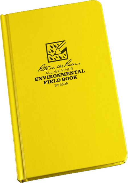 Rite In The Rain Bound Book Fabrikoid - Environmental Yellow 4 3/4 X 7 1/2