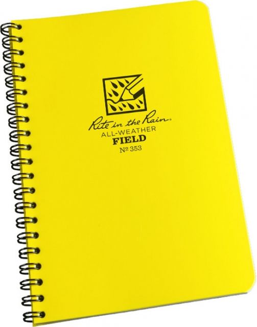 Rite In The Rain Spiral Notebook - Field Yellow 4 5/8 X 7