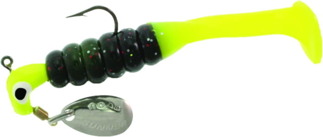 Road Runner Slabalicious Jig w/Spinner 1 Rig Bait 1 Body Chartreuse/Black/Chartreuse 1/16oz
