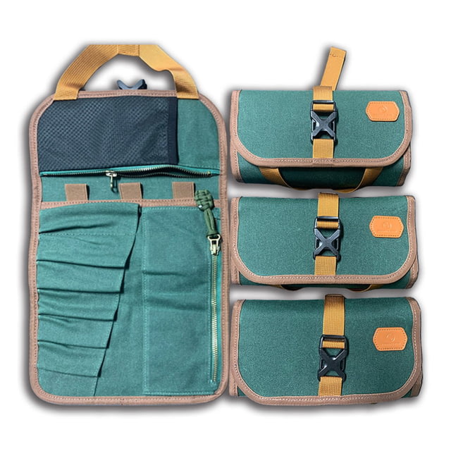 Roaring Fire TRoll Tool Roll Bag Moss Green