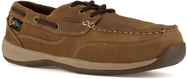 Rockport Sailing Club Steel Toe Boat Shoe - Men's Medium Brown 4.5