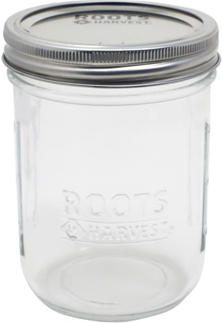 Roots & Harvest Canning Jar Pint Wide Mouth 12 pack Glass