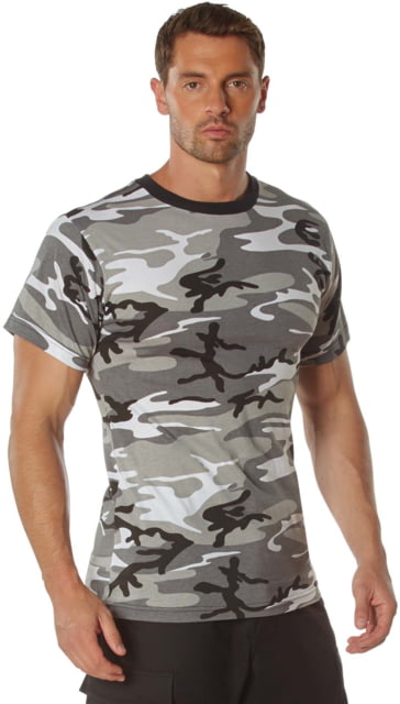 Rothco 100percent Cotton Camo T-Shirt - Mens City Camo Medium