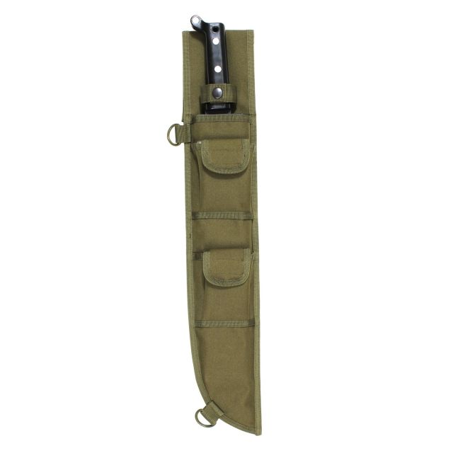 Rothco 18 Inch MOLLE Compatible Machete Sheath Olive Drab OliveDrab