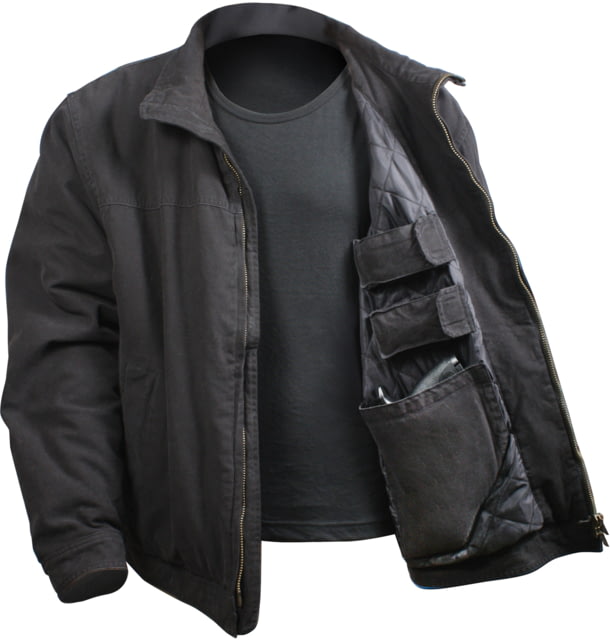 Rothco Concealed Carry 3 Season Jacket Black Black-4XL