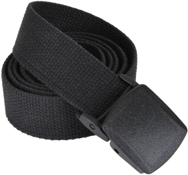 Rothco 54 Inch Military Plastic Buckle Web Belt Black
