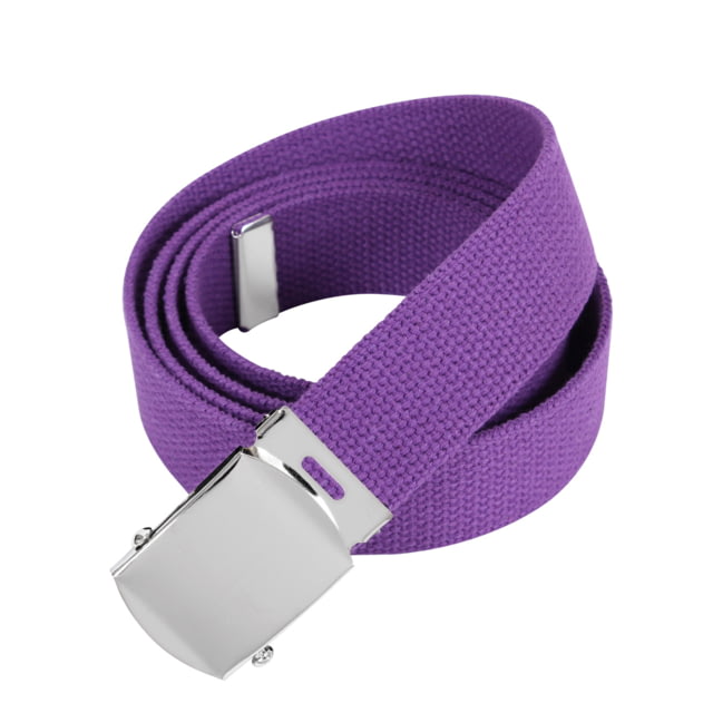 Rothco 54 Inch Military Web Belts Chrome Purple me-Purple