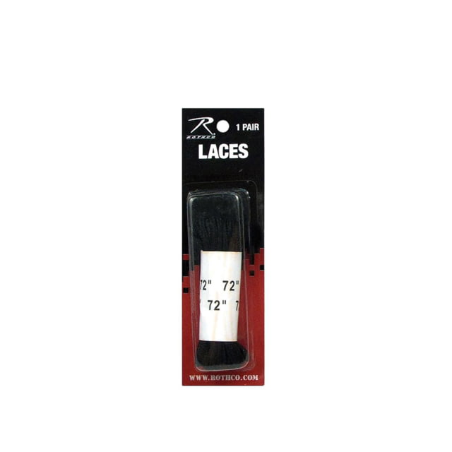 Rothco 72 Boot Laces Black Black-72Inches