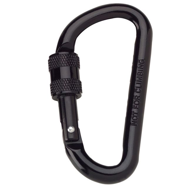 Rothco 80MM Locking Carabiner Black Black