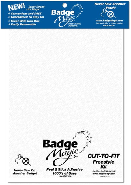 Rothco Badge Magic Adhesive Cut To Fit Freestyle Kit Clear