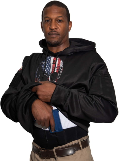 Rothco Bearded Skull Concealed Carry Hoodie - Men's Black 3XL