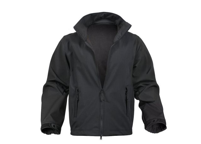 Rothco Black Soft Shell Uniform Jacket L