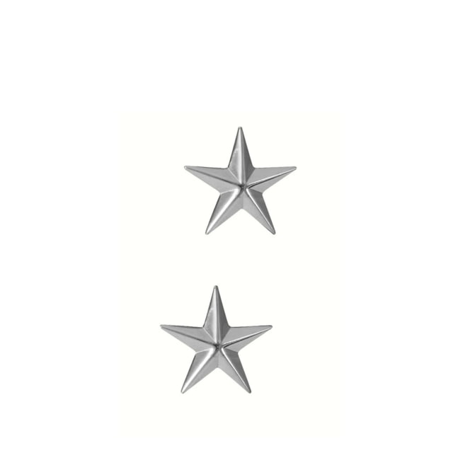 Rothco Brigadier General Insignia Stars Silver Silver