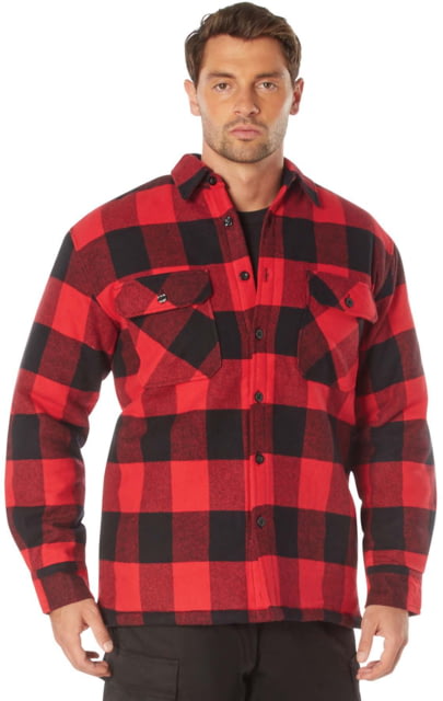 Rothco Buffalo Plaid Quilted Lined Jacket - Mens Red 3XL