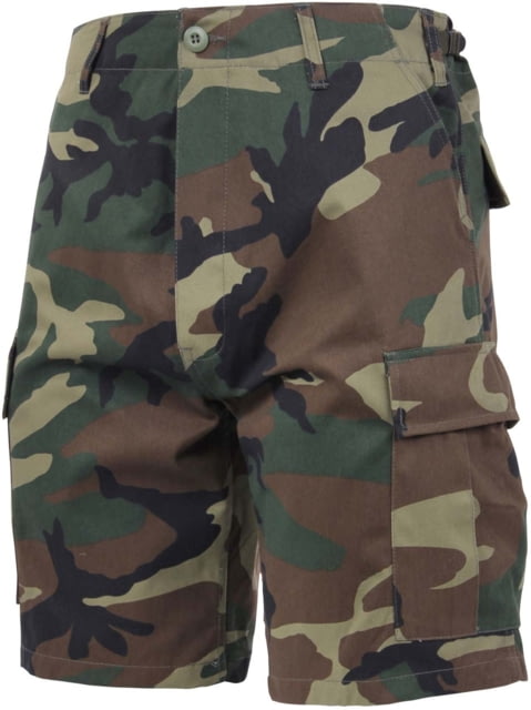 Rothco Camo BDU Shorts - Men's Woodland Camo Extra Small landCamo-XS