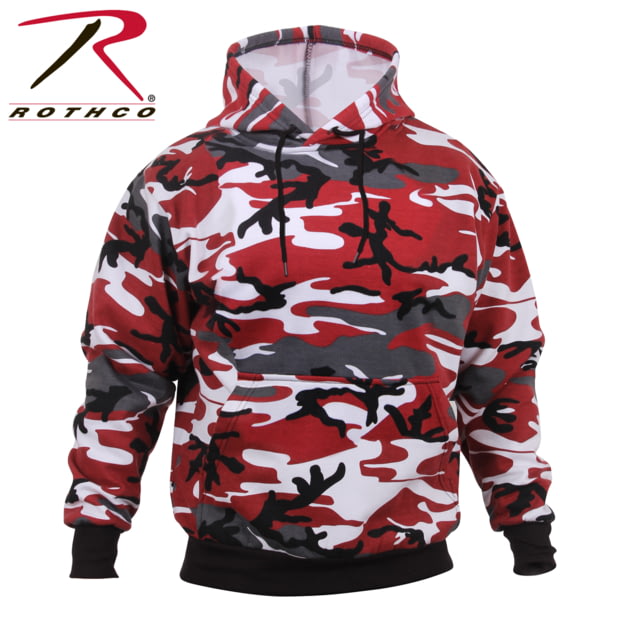 Rothco Camo Pullover Hooded Sweatshirt Red Camo 2XL RedCamo-2XL