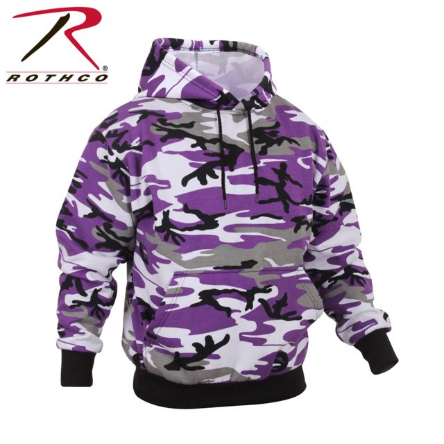 Rothco Camo Pullover Hooded Sweatshirt Ultra Violet Camo 2XL UltraVioletCamo-2XL