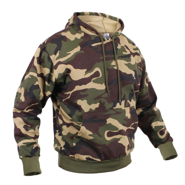 Rothco Camo Pullover Hooded Sweatshirt Woodland Camo M landCamo-M