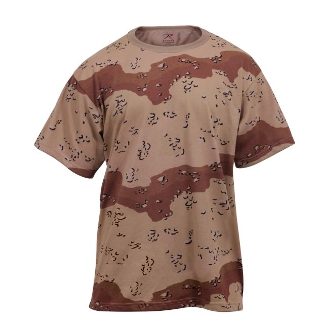 Rothco Camo T-Shirts 6-Color Desert Camo S 6-ColorDesertCamo-S