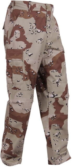 Rothco Camo Tactical BDU Pants - Men's 6-Color Desert Camo Small 6-ColorDesertCamo-S