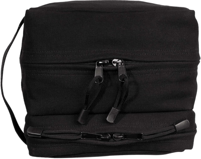 Rothco Canvas Dual Compartment Travel Kit Black k