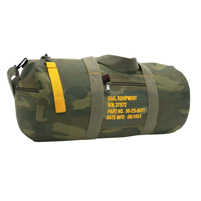 Rothco Canvas Equipment Bag Woodland Camo 24 in